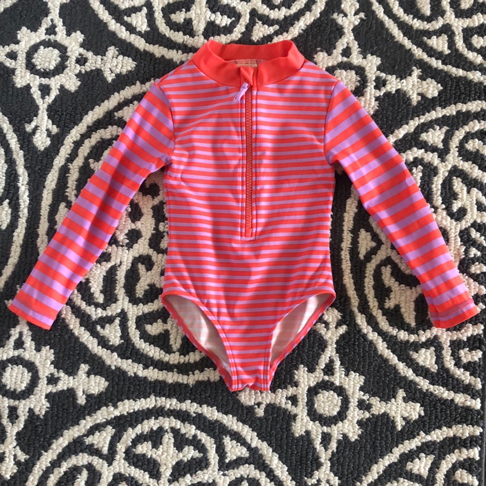 Mini boden rash guard one piece swimsuit